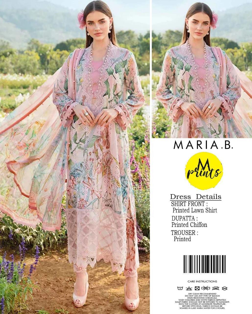3 Pcs Women's Unstitched Printed Suit