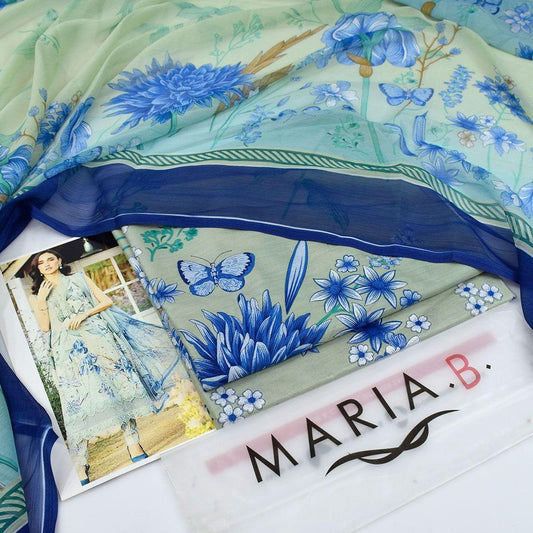 3 Pcs Women's Unstitched Printed Suit