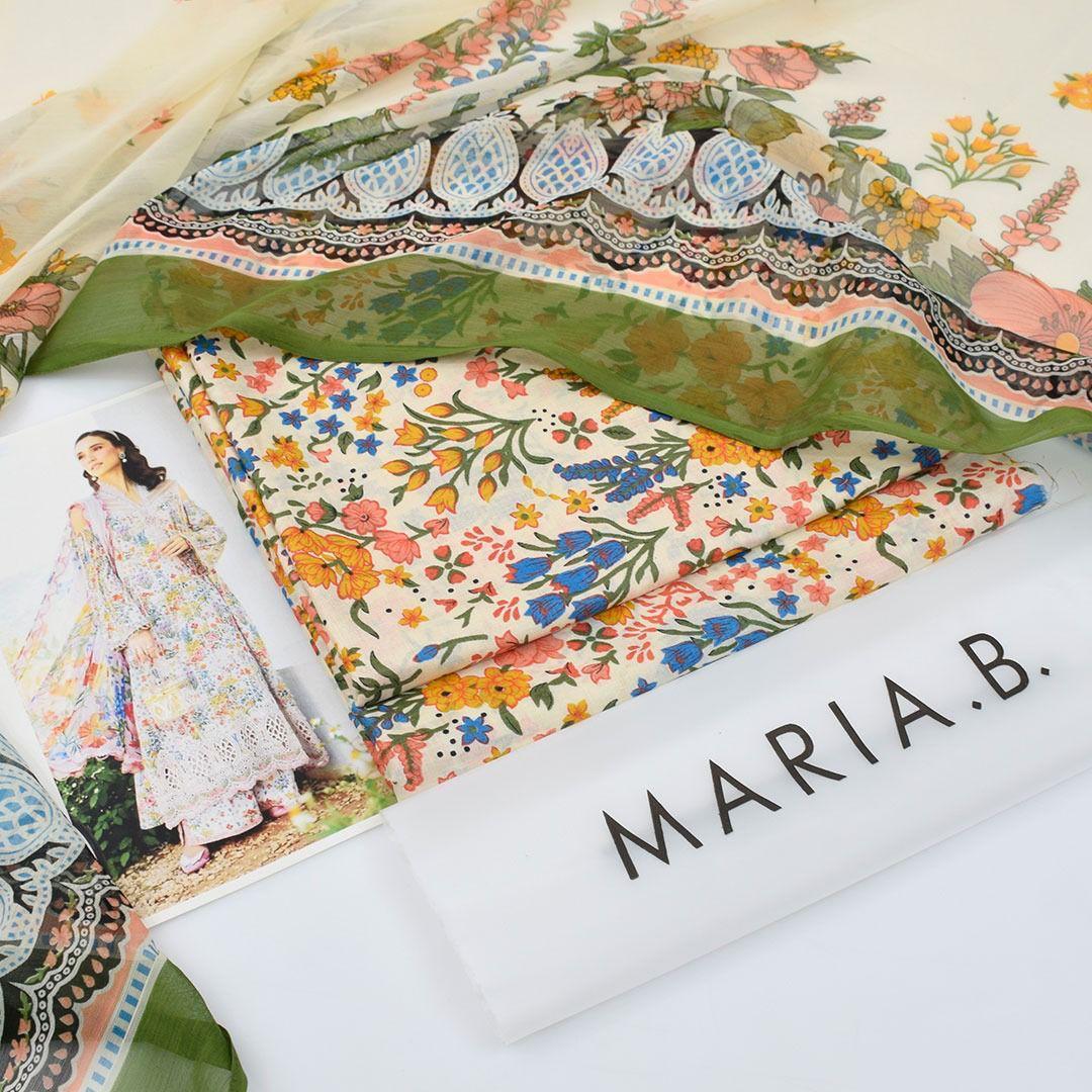 3 Pcs Women's Unstitched Printed suit
