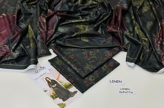 3 Pcs Women's Unstitched Digital Printed Suit