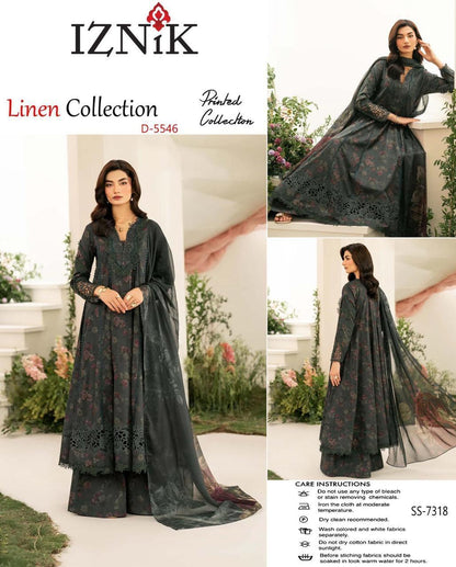 3 Pcs Women's Unstitched Digital Printed Suit